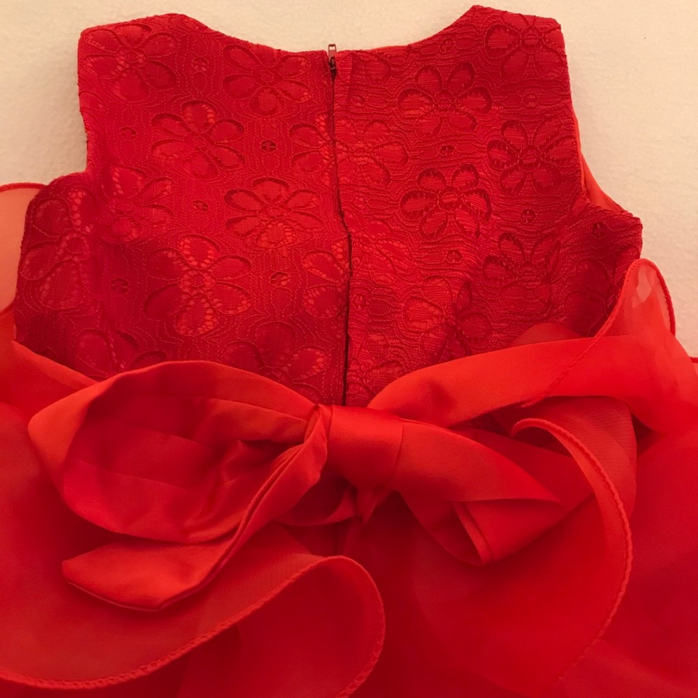 Red Ruffle Dress - Picture 6 of 6